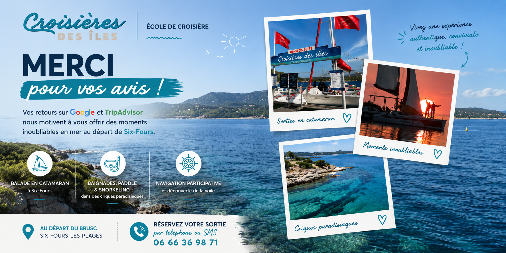 Avis Croisières des Îles catamaran Six-Fours